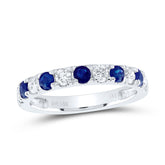 1/2CTW-DIA NKE 1/2CTW-RD-SAPP NAT GEM ANNIVERSARY BAND